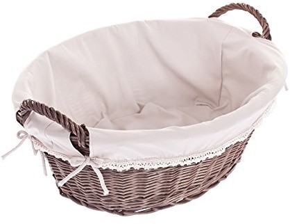 e-wicker24 kosz na pranie wykonana z wikliny, kosz, 60 x 44 x 23 cm 561-60/S/O