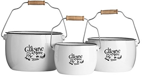 Premier Housewares Premier housewares La Cuisine de mere storage garnki  biały, zestaw 3 0509889