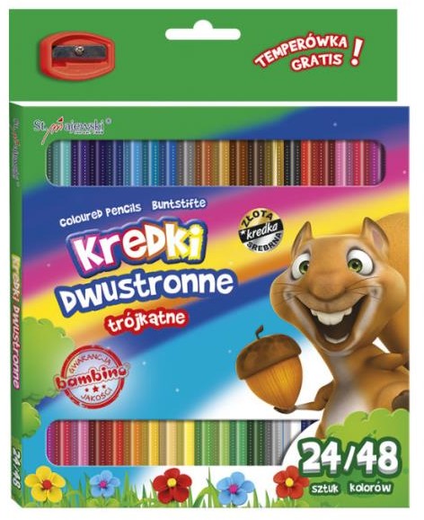 St. Majewski Pg Kredki ołówkowe 2str 48kol/180 Fo Troj Temp pudełko