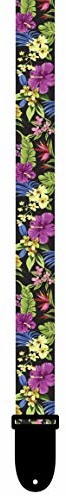 Perri's Leathers Perri's Leathers UKLPCP-6670 poliestrowe pasy ukulele - 4 cm, wielokolorowe kwiatowe UKLPCP-6670