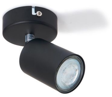 BERGE OPRAWA HALOGENOWA LED VIKI 1 ŚCIENNO-SUFITOWA CZARNA OH-4050