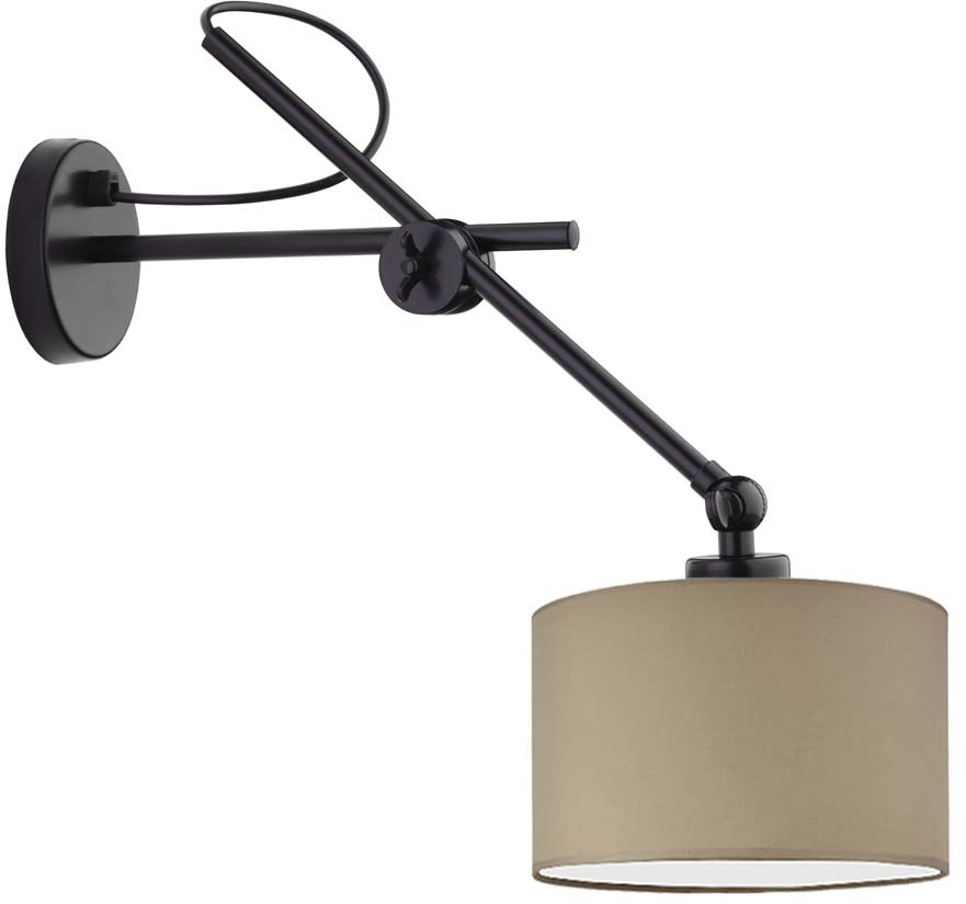 LYSNE Lampka ścienna z beżowym abażurem HAMILTON 500018/13