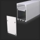V-TAC Profil Aluminiowy V-TAC 2mb Biały, Klosz Mleczny, Wpuszczany 50x75mm VT-8127 SKU 2872