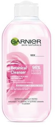 Garnier Botanical Cleanser Soothing Milk łagodzące mleczko dla skóry suchej i wrażliwej Woda Różana 200ml 48583-uniw