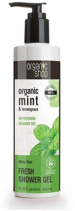 Eurobio Lab Żel pod prysznic nawilżający Świeży Miętowy Deszcz 280 ml () 120742
