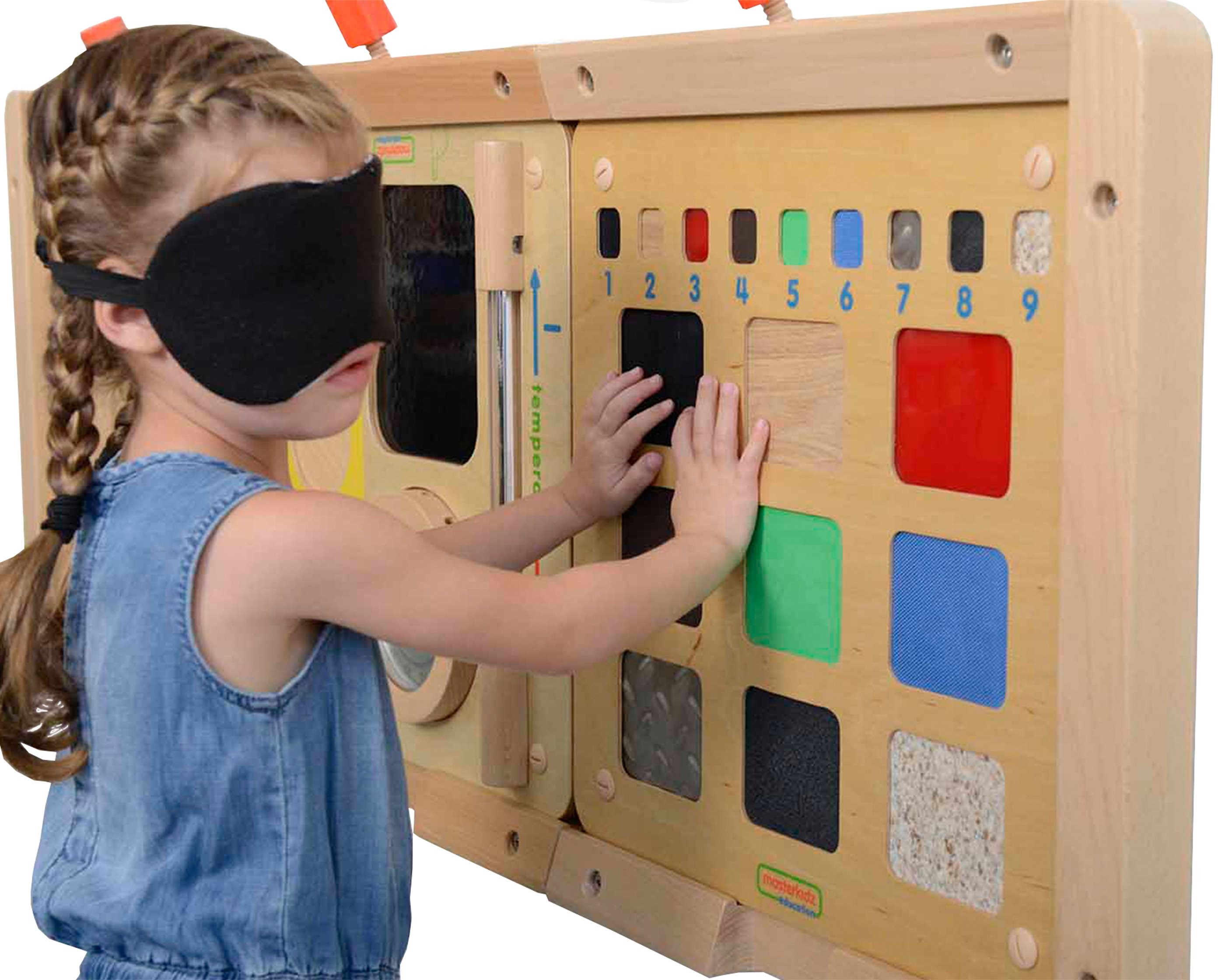 Masterkidz Tablica Edukacyjna Rozpoznawanie Materiałów Zmysł Dotyku ME06608
