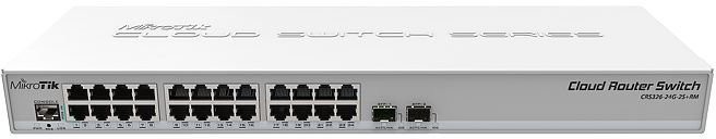 MikroTik MikroTik Cloud Smart Switch 326-24G-2S+RM with 24 x Gigabit Ethernet CSS326-24G-2S+RM