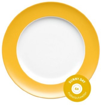 Thomas 10850  408502  28251 zestaw 6 talerz śniadaniowy Sunny Day Yellow 10850-408502-10222
