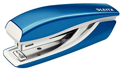 Leitz Mini NeXXt WOW zszywacz, do 10 kartek, w opakowaniu typu blister, niebieski metalik 55282036