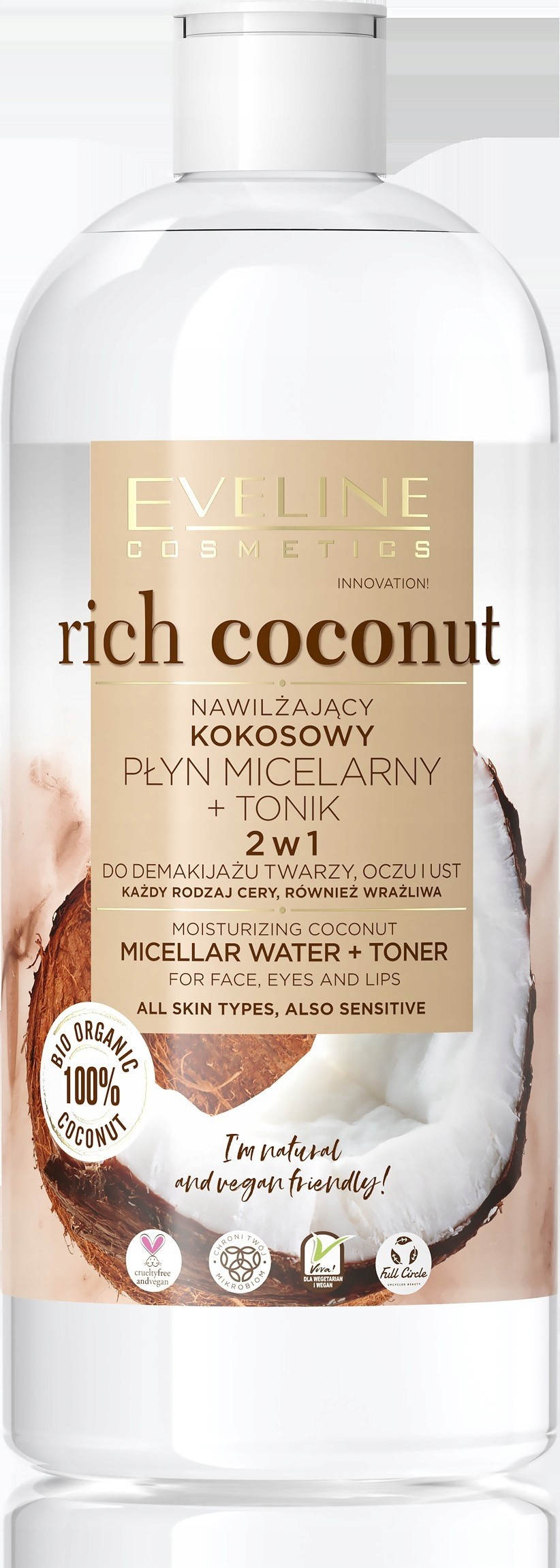 Eveline Rich Coconut Kokosowy Płyn micelarny + ton