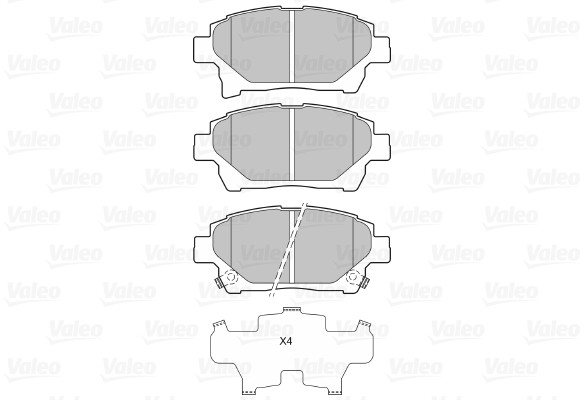 VALEO klocki hamulcowe 601060 601060