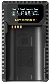 Leica Nitecore Nitecore ULSL BP-SCL4 pojedyncza ładowarka USB z wyświetlaczem LCD - czarna ULSL