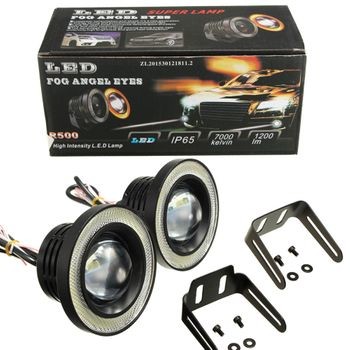 motoLEDy ŚWIATŁA DRL COB LED dzienne angel eye średnica 7,6cm 535