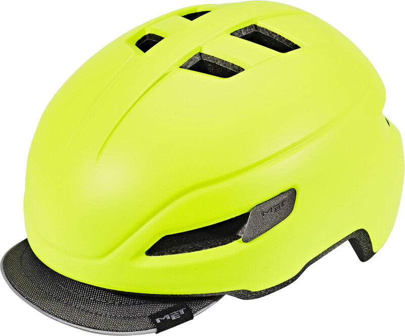 MET Corso Kask rowerowy, matt safety yellow 58-62cm 2020 Kaski miejskie i trekkingowe 57001006