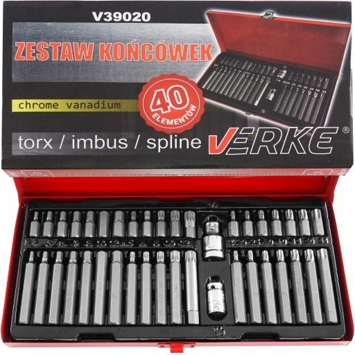 Klucze Wpustowe Imbus Torx Spline Zestaw 40 Verke