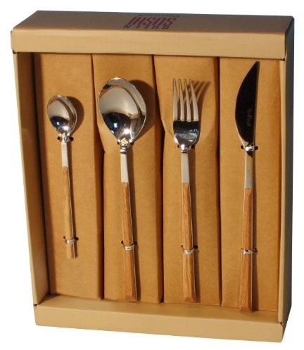 Pintinox Sushi Queen Pinti 1929 24-częściowy zestaw sztućców ze stali szlachetnej/drewna tekowego 17C07091