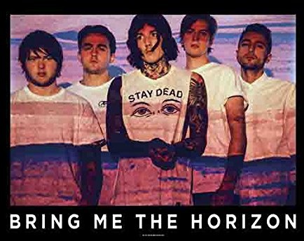 empireposter Bring Me the Horizon  Press Shot  Flaga plakatowa 100% poliester  110 x 75 cm