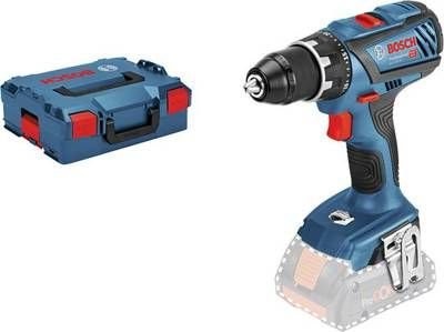 Bosch cordless drill GSR 18V-28 Professional solo 18 Volt blue black L-BOXX without battery and charger