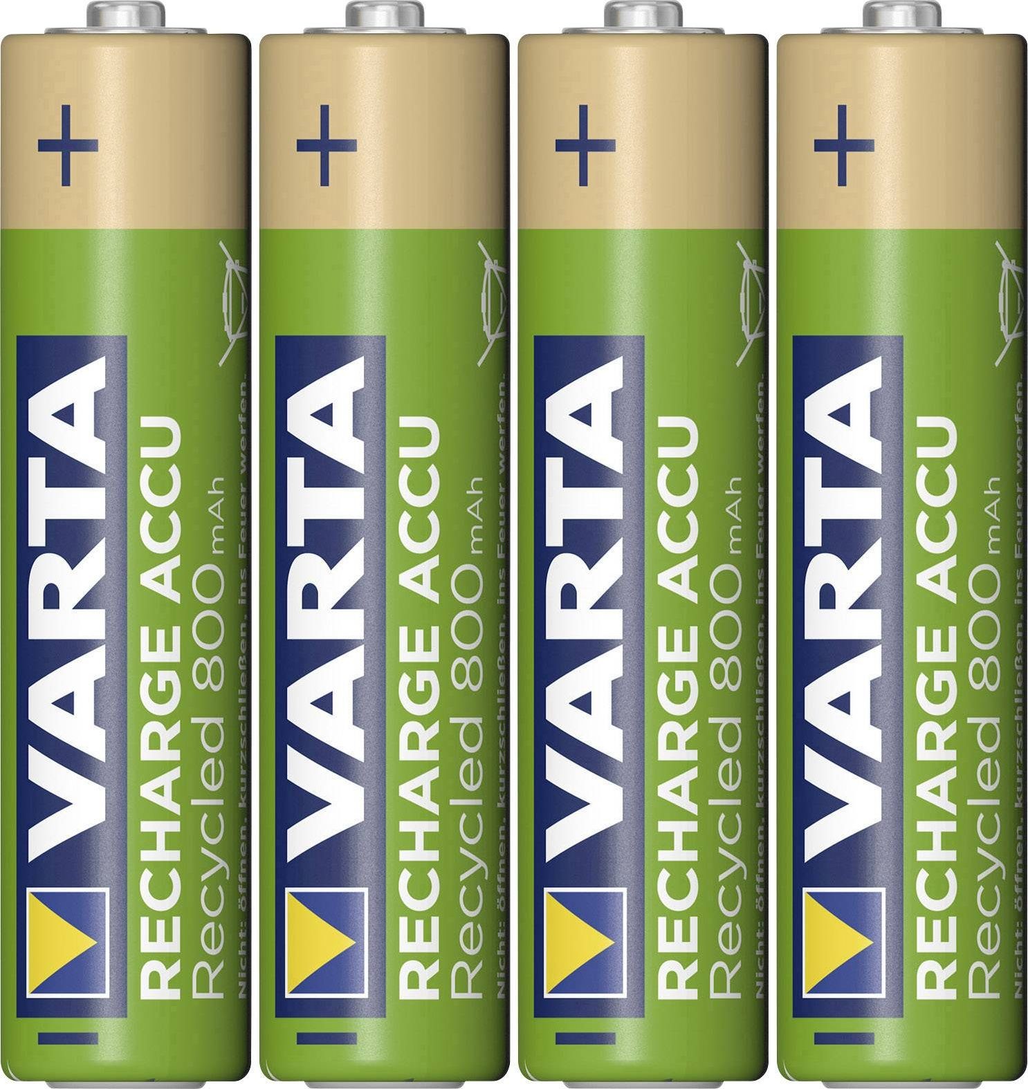Varta 1x4 RECHARGE ACCU Recycled 800 mAH AAA Micro NiMH 56813 101 404