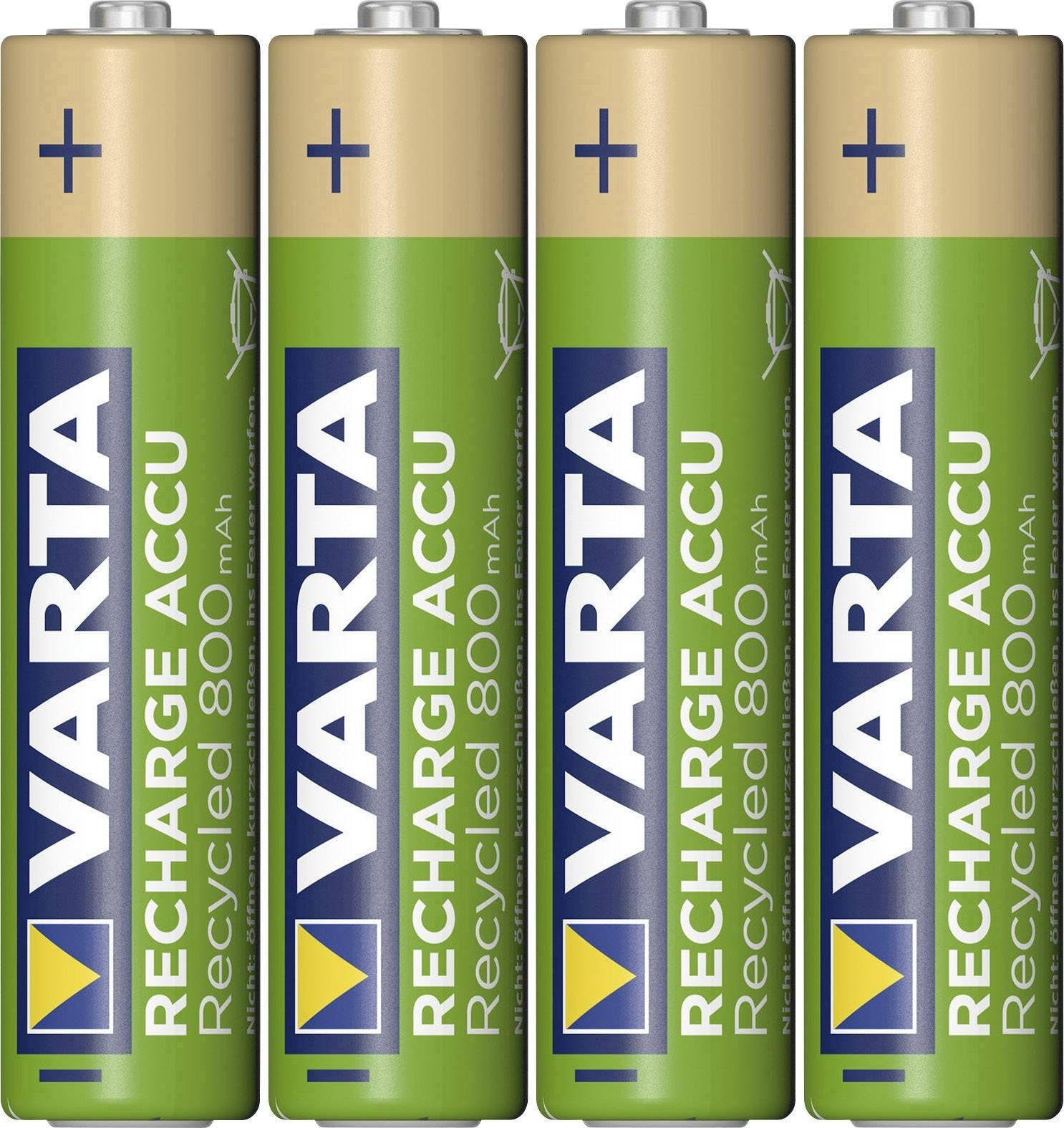 Varta 1x4 RECHARGE ACCU Recycled 800 mAH AAA Micro NiMH 56813 101 404