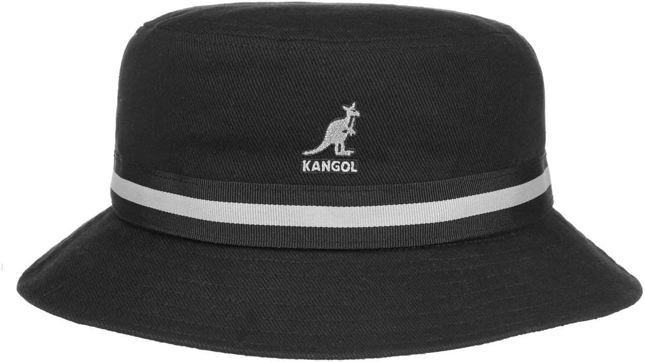 Kangol Kapelusz Bawełniany Stripe Lahinch by czarny, XL (60-61 cm)
