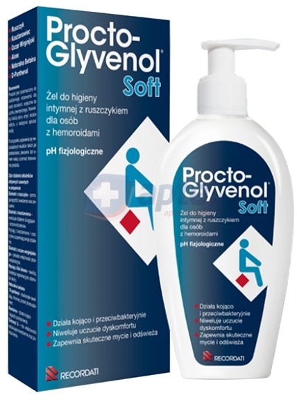 Recordati Procto-Glyvenol Soft żel higieny intymnej z ruszczykiem 180ml