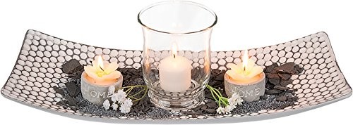 Out of the Blue Biały talerz drewniany z ochroną przed wiatrem i akcesoria 220079