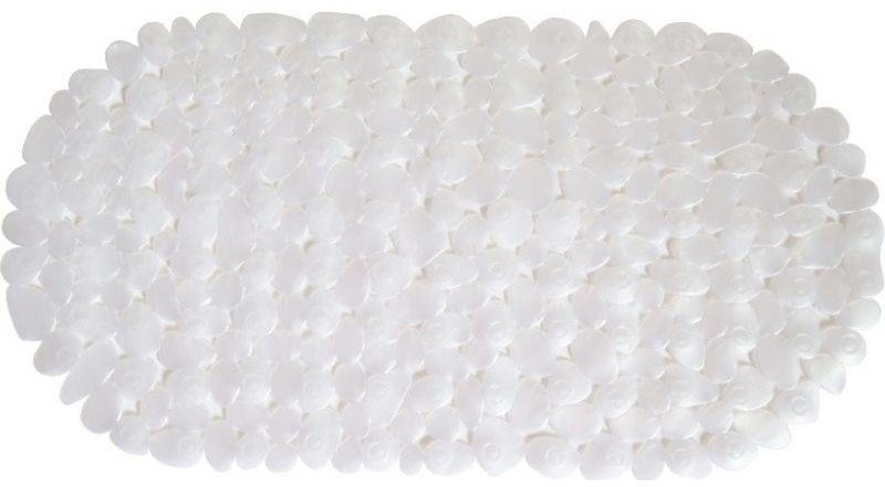 Euromat Antypoślizgowa Mata do Wanny Stone Biała 68x35 cm 37259