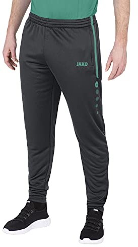 JAKO JAKO spodnie treningowe dla dzieci Active, antracyt/turkusowy, 116, 8495 8495