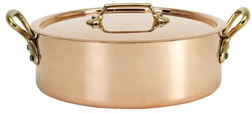 De Buyer bratentopf, zaopatrzone pokrywką, bronzegriffe, 24 cm 6446.24