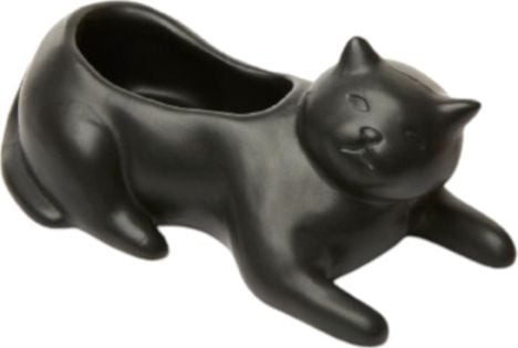 NoName sadzarka Cat 14,5 x 6,3 cm kamień czarny twm_911504