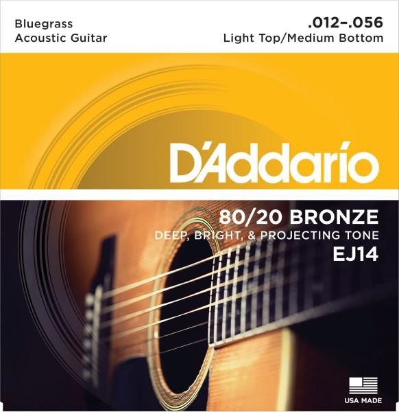 D'Addario 80/20 z brązu Acoustic Guitar Strings EJ14
