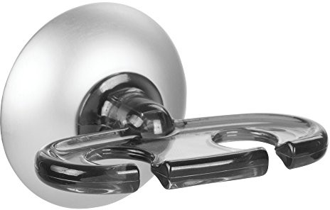 InterDesign Metro power Lock 22946eu Ultra firmy  uchwyt do szczoteczek do zębów z przyssawką do łazienki  smoke/kolor srebrny, plastik, smoke/Silver, 7 x 5,8 x 4,6 cm 22946
