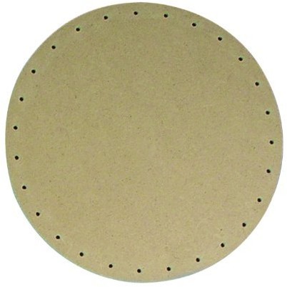 Rayher 6129300 korbflecht podłoga z płyty MDF,  20 cm, okrągły, otwory  3 MM 61-293-00