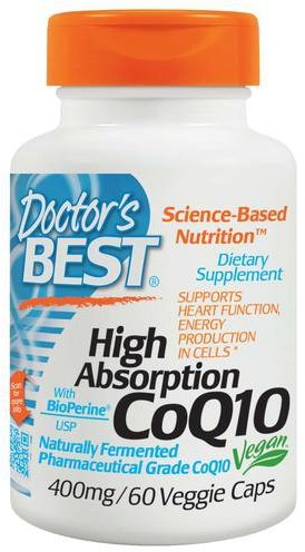 Doctors Best Suplement Prozdrowotny COQ10 BIOPERINE 400mg 60 vcaps