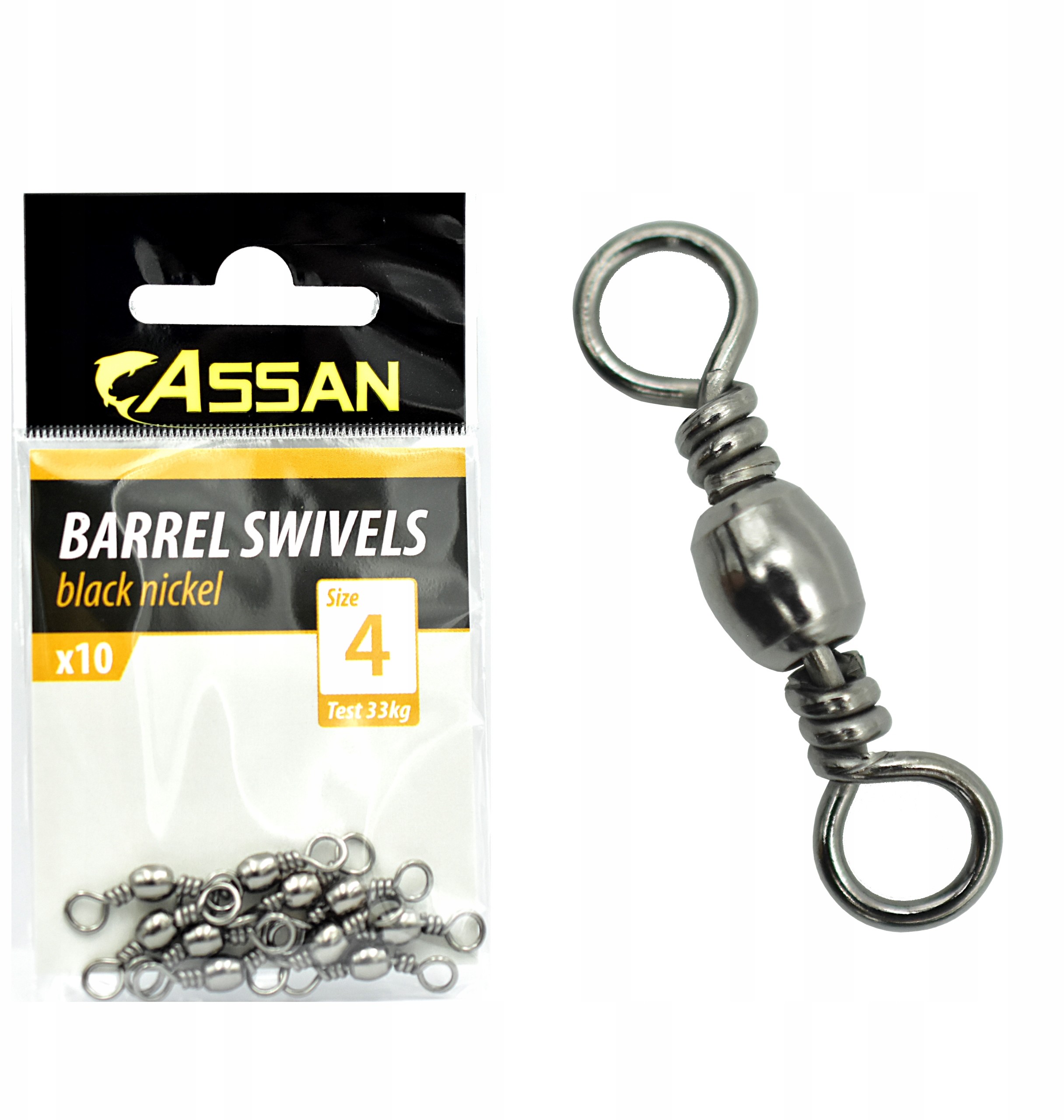 Assan Krętliki Baryłkowe Krętlik 10szt r 4/33 kg