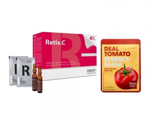 Xylogic - Urgo Aesthetics Retix C Retinol 4% - 1 zabieg 2ml+5g - FARMSTAY Maska z pomidorem Gratis 60-0029