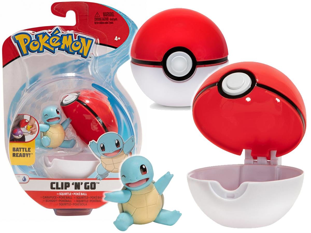 POKEMON Pokemon Figurka Squirtle Clip'N'Go Poke Ball 0000045050