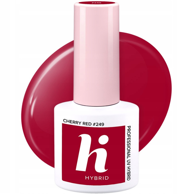 Hi Hybrid 249 Lakier Hybrydowy CHERRY RED 5ml 5902751425727
