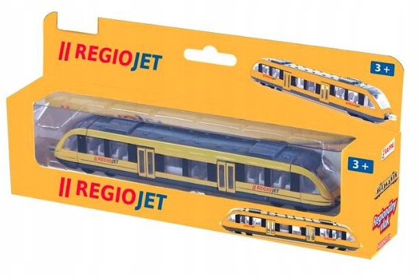Pociąg Metalowy Czeski Regiojet 17cm