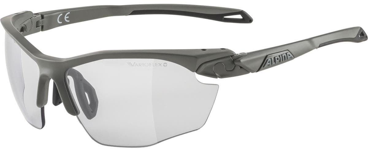Alpina Okulary na rower TWIST FIVE HR V kolor MOON-GREY MATT szkło BLACK S1-3 FOGSTOP new 2022