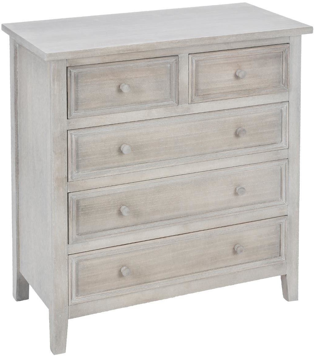 Komoda drewniana CHARME 5 szufladek 121474C