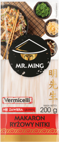 Mr. Ming Makaron ryżowy Nitka Vermicelli 200g Mr. Ming