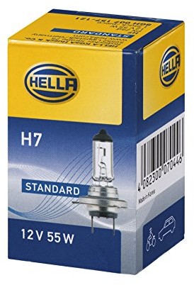 HELLA 8GH 007 157-121 standardowa żarówka halogenowa do reflektorów samochodowych H7, 12 V 8GH 007 157-121