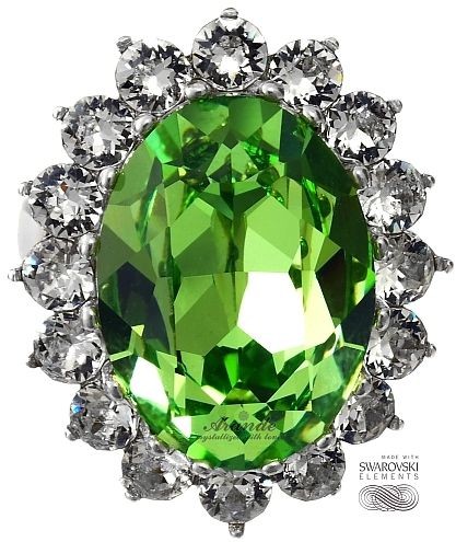 Swarovski Arande piękny pierścionek ROYAL GREEN SREBRO 4238970048