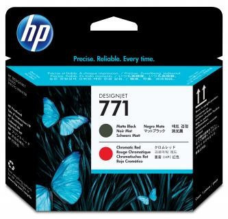 HP CE017A, č.771 matowa czarna / chromatic czerwona (matte black / chromatic red) głowica drukująca zamiennik