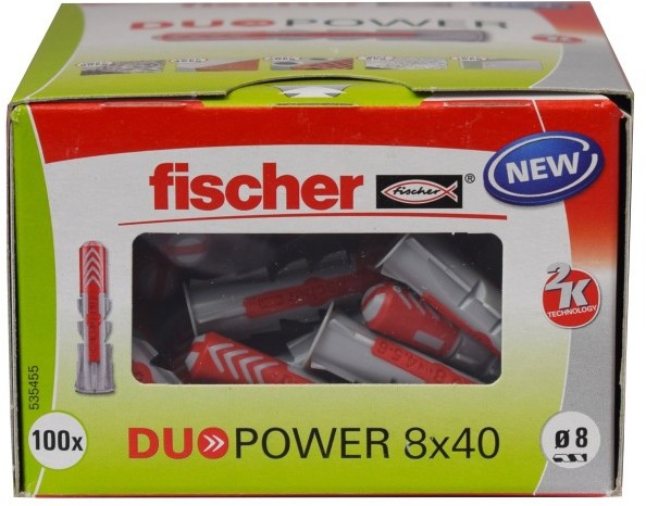 Fischer Kołek uniwersalny Duopower 8 x 40 100 szt. 535455