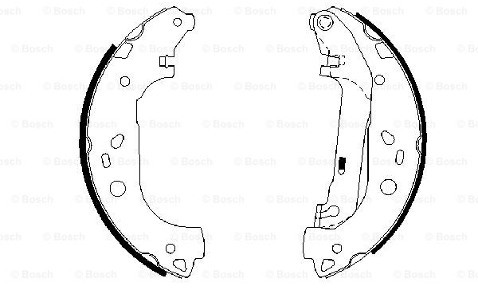 BOSCH Szczęki hamulcowe (komplet) 0 986 487 667