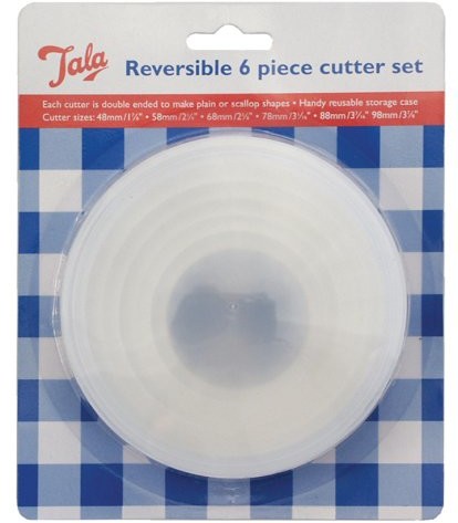 Tala Cutters Plain/crinkled Reversible Set of 6 Brand New Fast Postage 10A10924