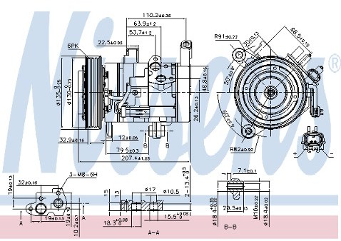 NISSENS SPRĘŻARKA KLIMATYZACJI NISSENS 890159 MITSUBISHI RAIDER 05 NISSENS 890159
